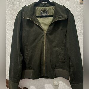 Green Corduroy Hooded Zip Up Jacket - Bella’s Jacket from Twilight: New Moon